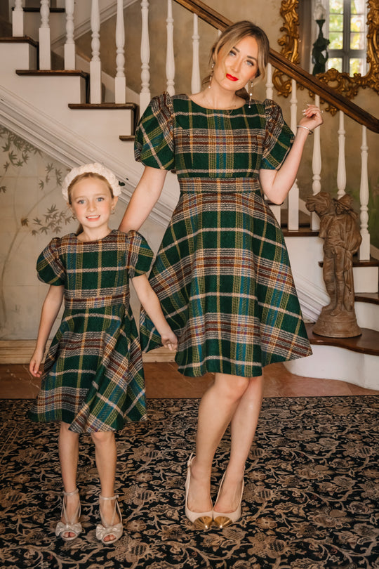 Holly Plaid Flare Dress