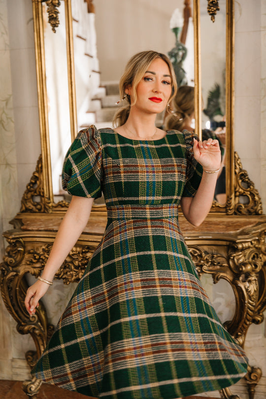 Holly Plaid Flare Dress