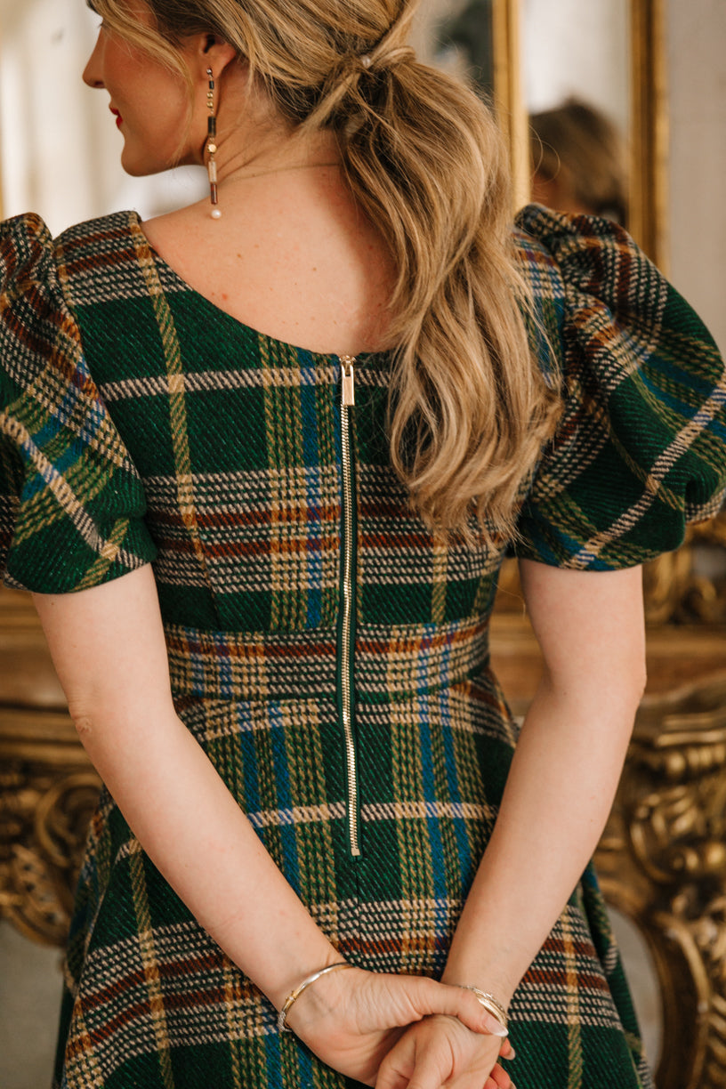 Holly Plaid Flare Dress
