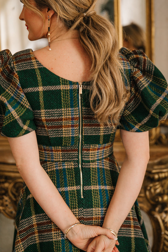 Holly Plaid Flare Dress