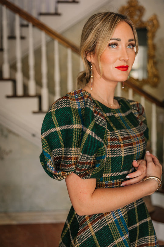 Holly Plaid Flare Dress
