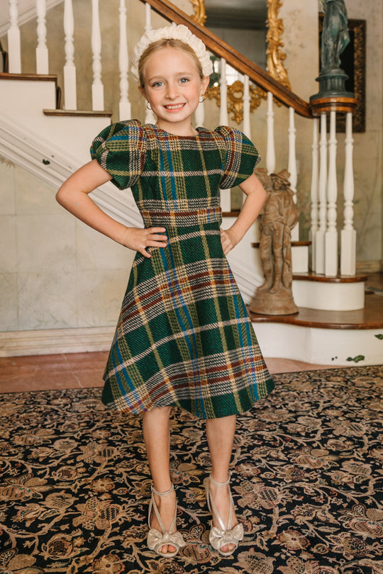 Mini Holly Plaid Flare Dress