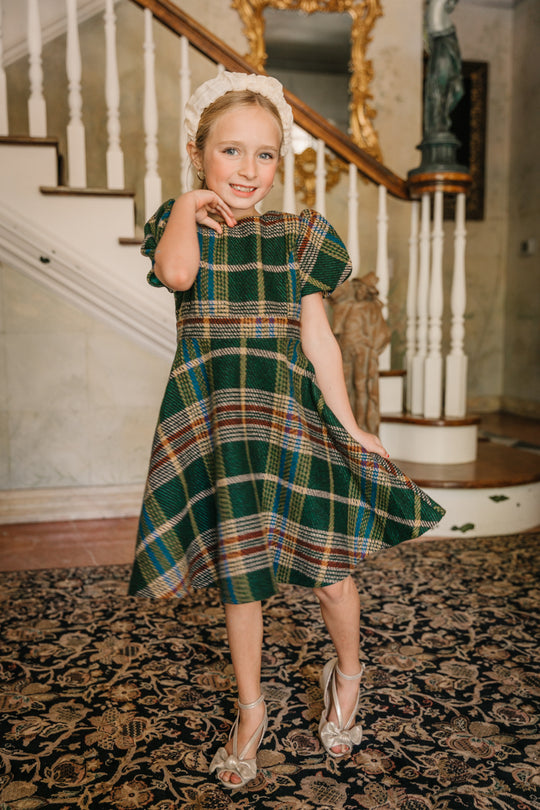Mini Holly Plaid Flare Dress