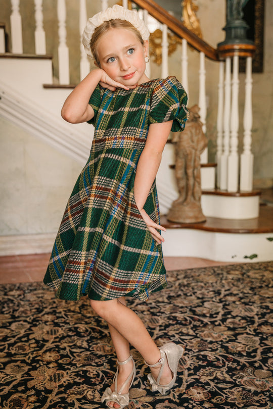 Mini Holly Plaid Flare Dress