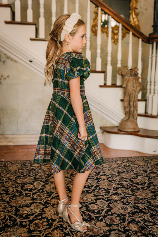 Mini Holly Plaid Flare Dress