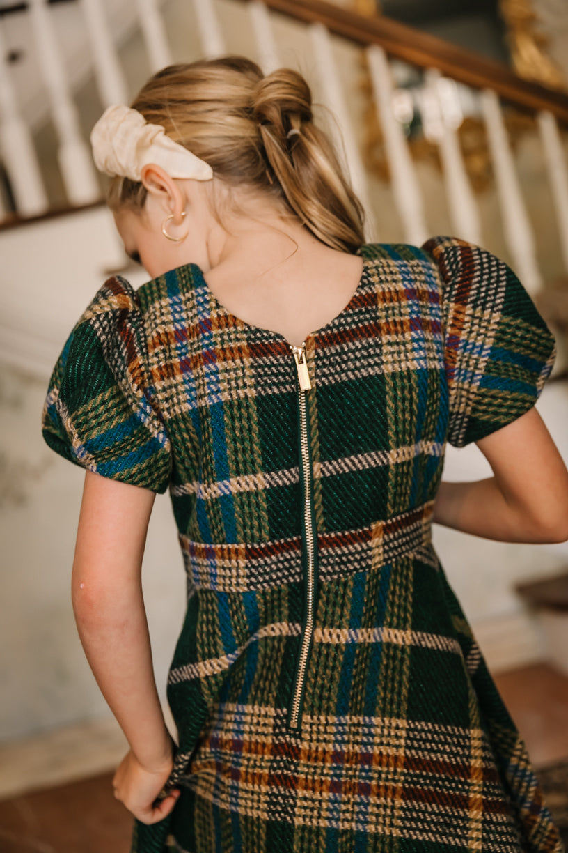 Mini Holly Plaid Flare Dress