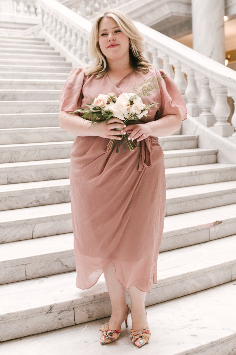 Lillie Dress in Dusty Rose