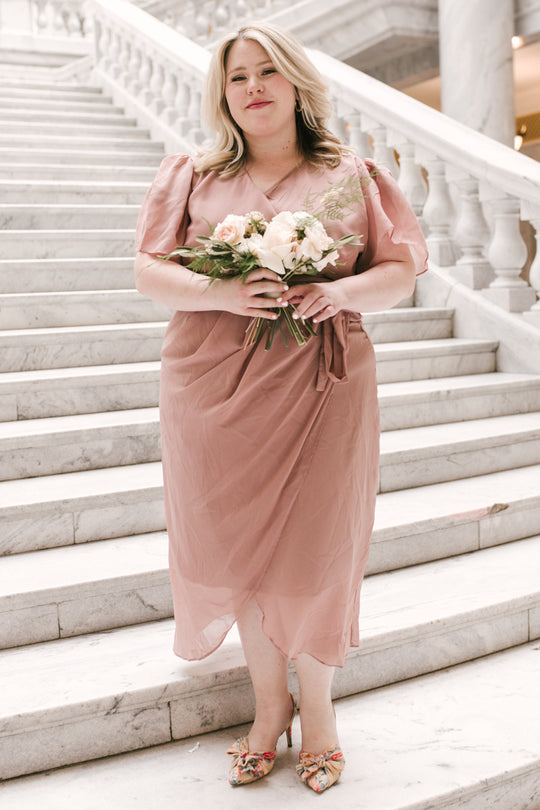 Lillie Dress in Dusty Rose