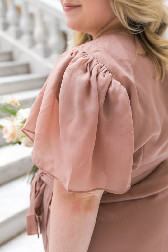 Lillie Dress in Dusty Rose