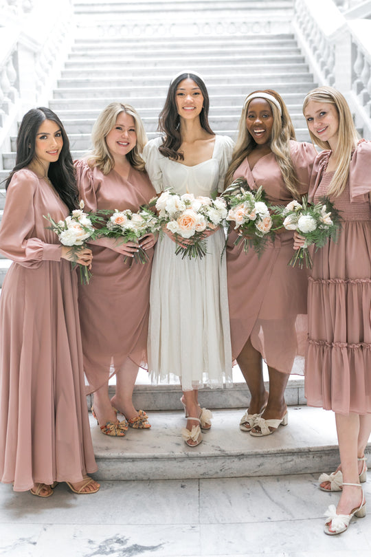 Lillie Dress in Dusty Rose