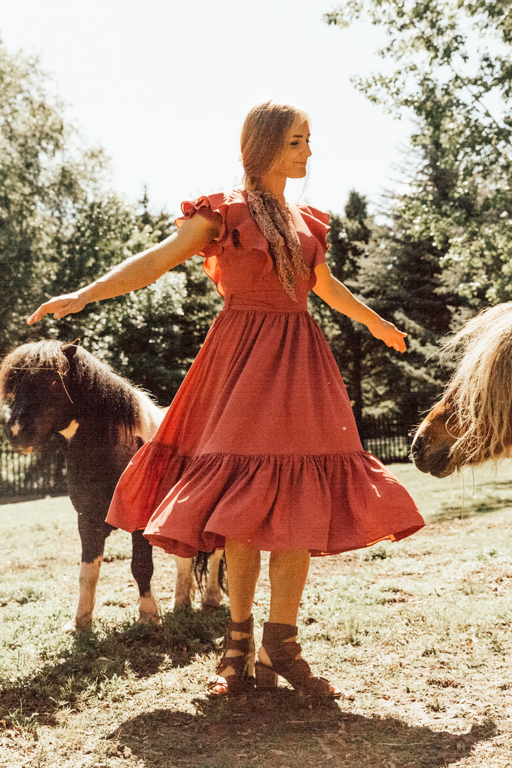 Clary Dress in Magnolia Pink - FINAL SALE