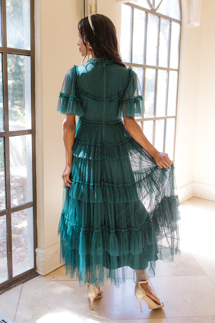 Whimsical Dress in Emerald