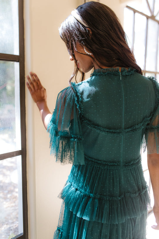 Whimsical Dress in Emerald