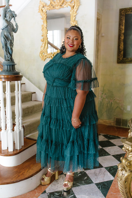 Whimsical Dress in Emerald