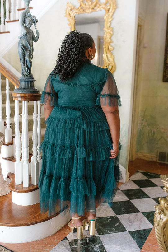 Whimsical Dress in Emerald