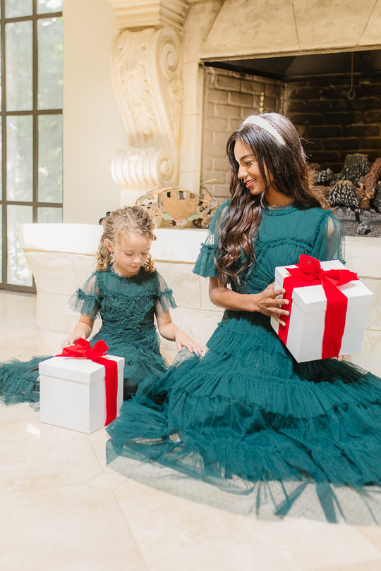 Whimsical Dress in Emerald