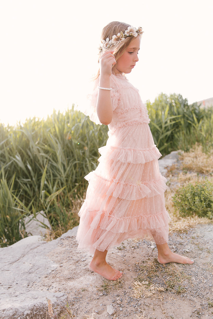 Mini Whimsical Maxi Dress in Blush