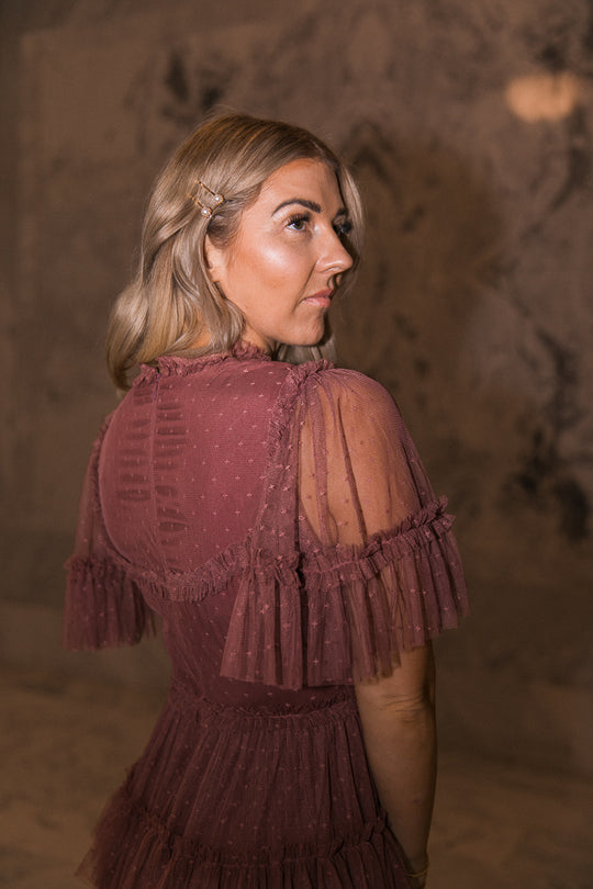 Whimsical Dress in Mulberry