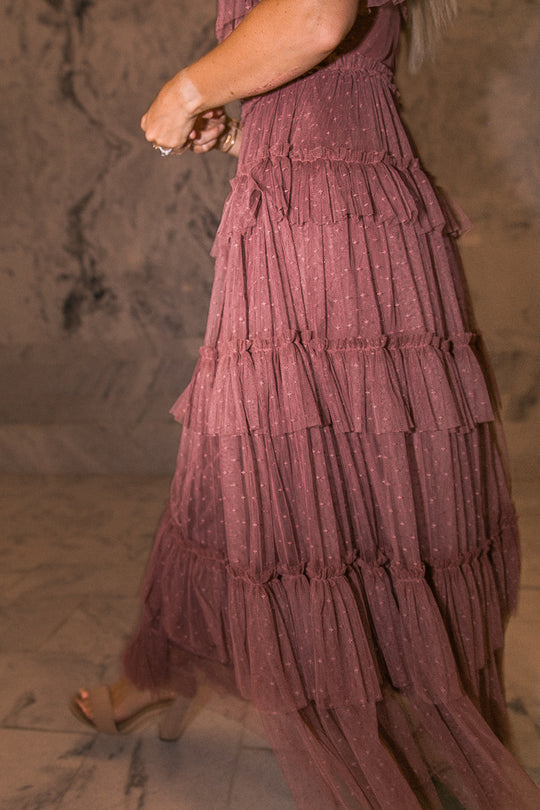 Whimsical Dress in Mulberry