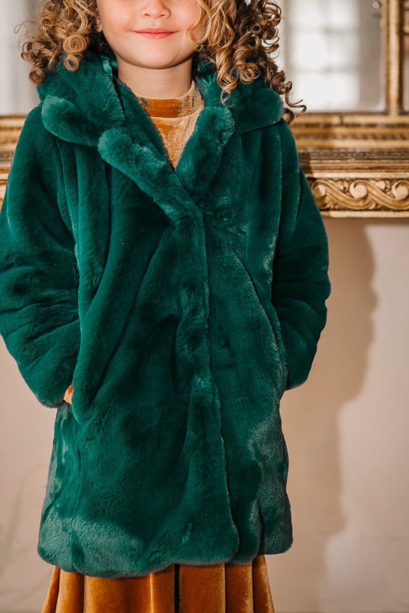Mini Willa Coat in Green - FINAL SALE-Mini