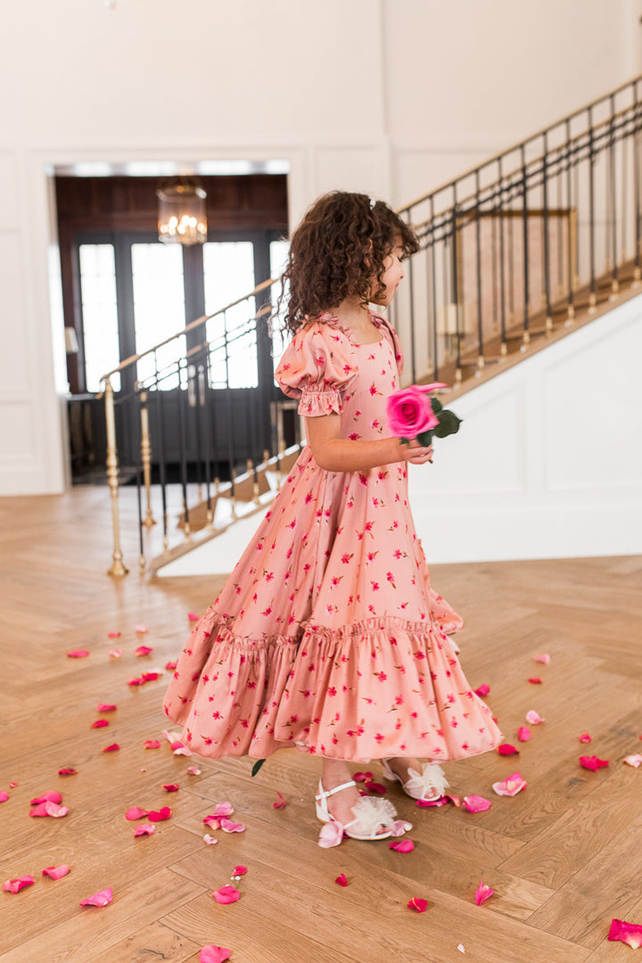 Mini Wonderland Dress in Pink Daisy - FINAL SALE