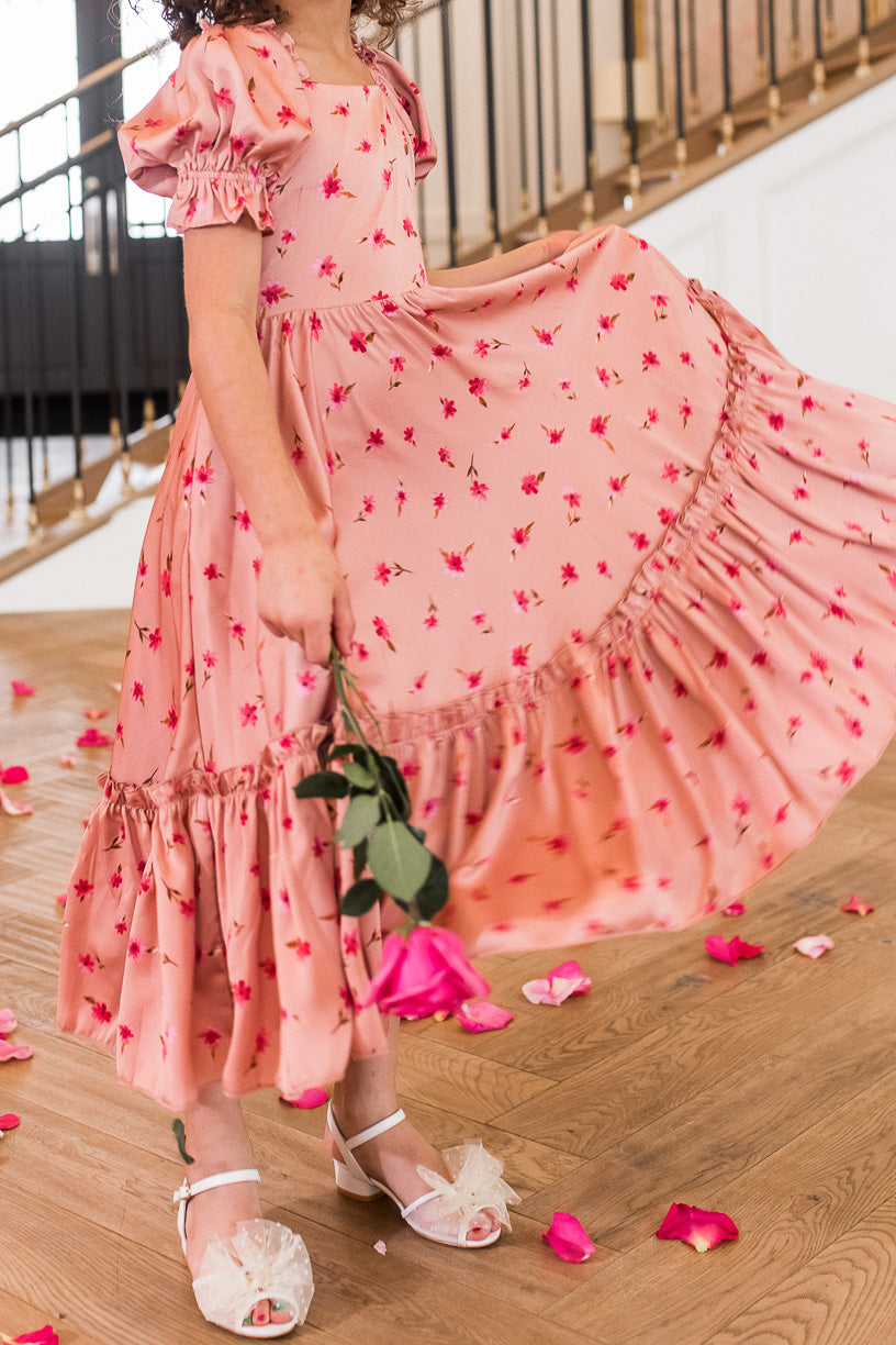 Mini Wonderland Dress in Pink Daisy - FINAL SALE