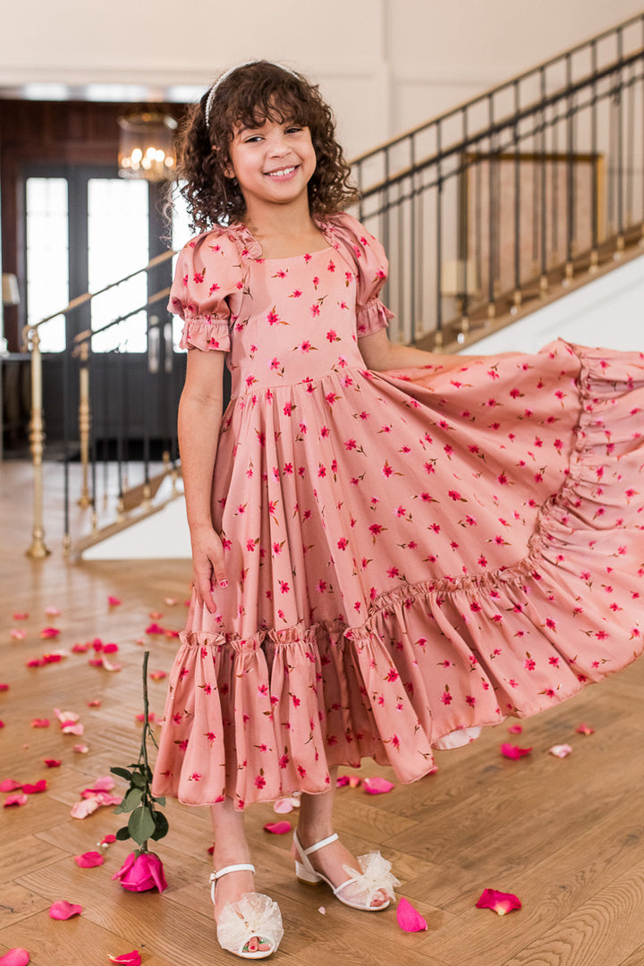 Mini Wonderland Dress in Pink Daisy - FINAL SALE