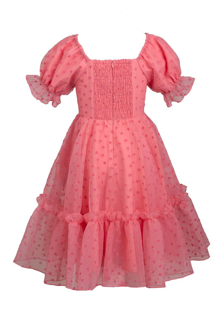 Mini Wonderland Dress in Pink Hearts-Mini